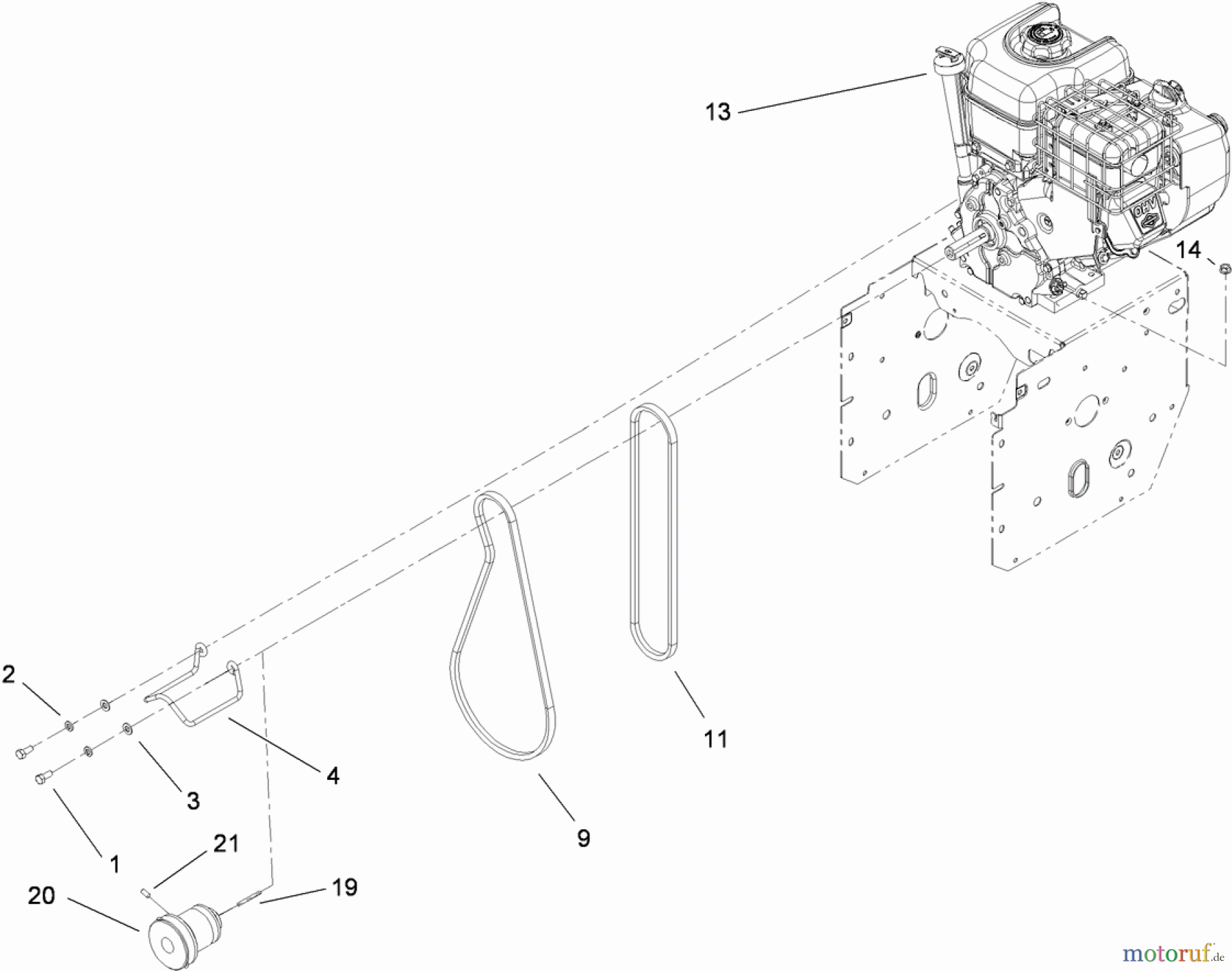  Toro Neu Snow Blowers/Snow Throwers Seite 2 38629 (826 OE) - Toro Power Max 826 OE Snowthrower, 2009 (290000001-290999999) ENGINE ASSEMBLY