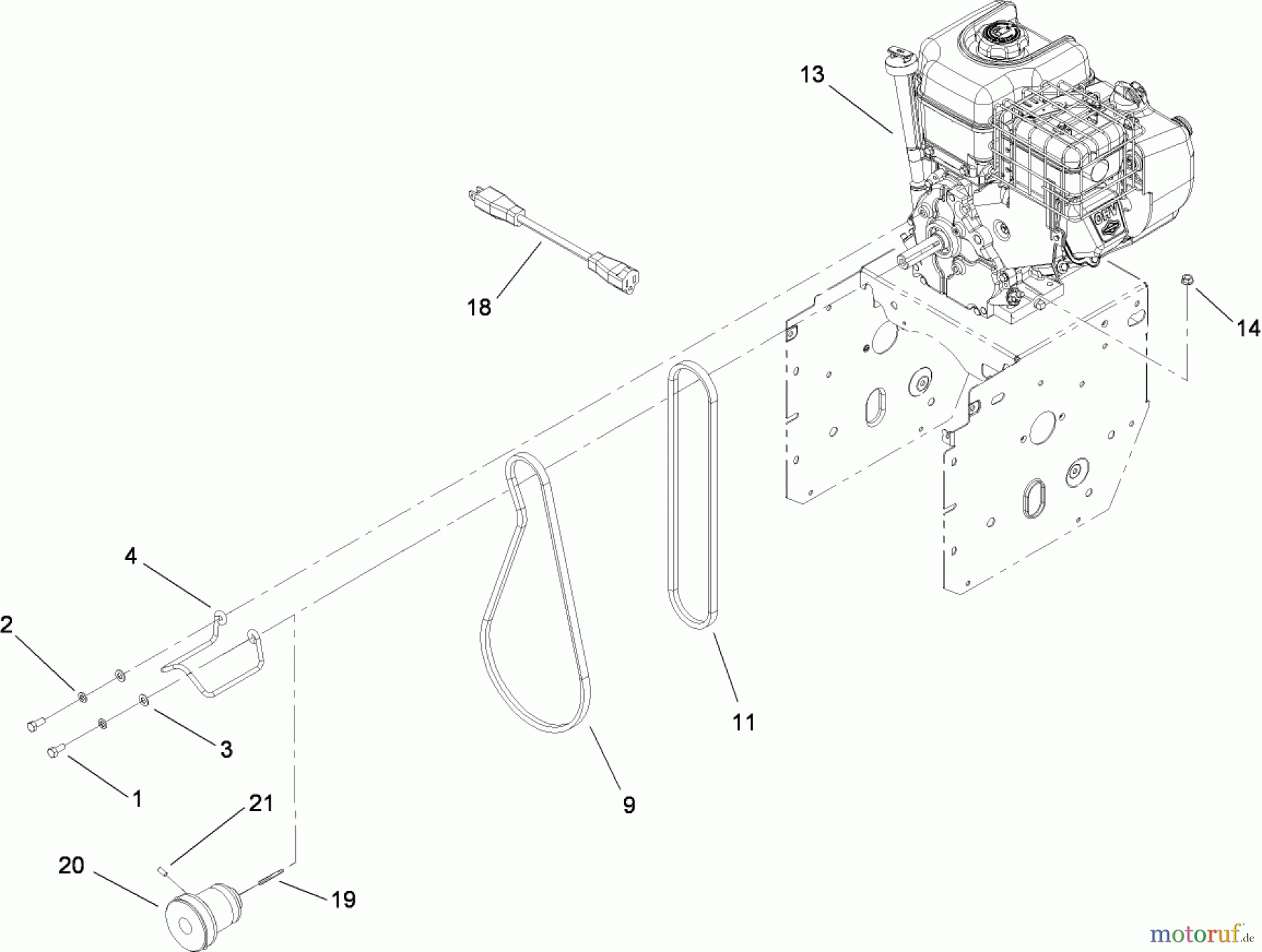  Toro Neu Snow Blowers/Snow Throwers Seite 2 38629C (826 OE) - Toro Power Max 826 OE Snowthrower, 2008 (280000001-280999999) ENGINE ASSEMBLY