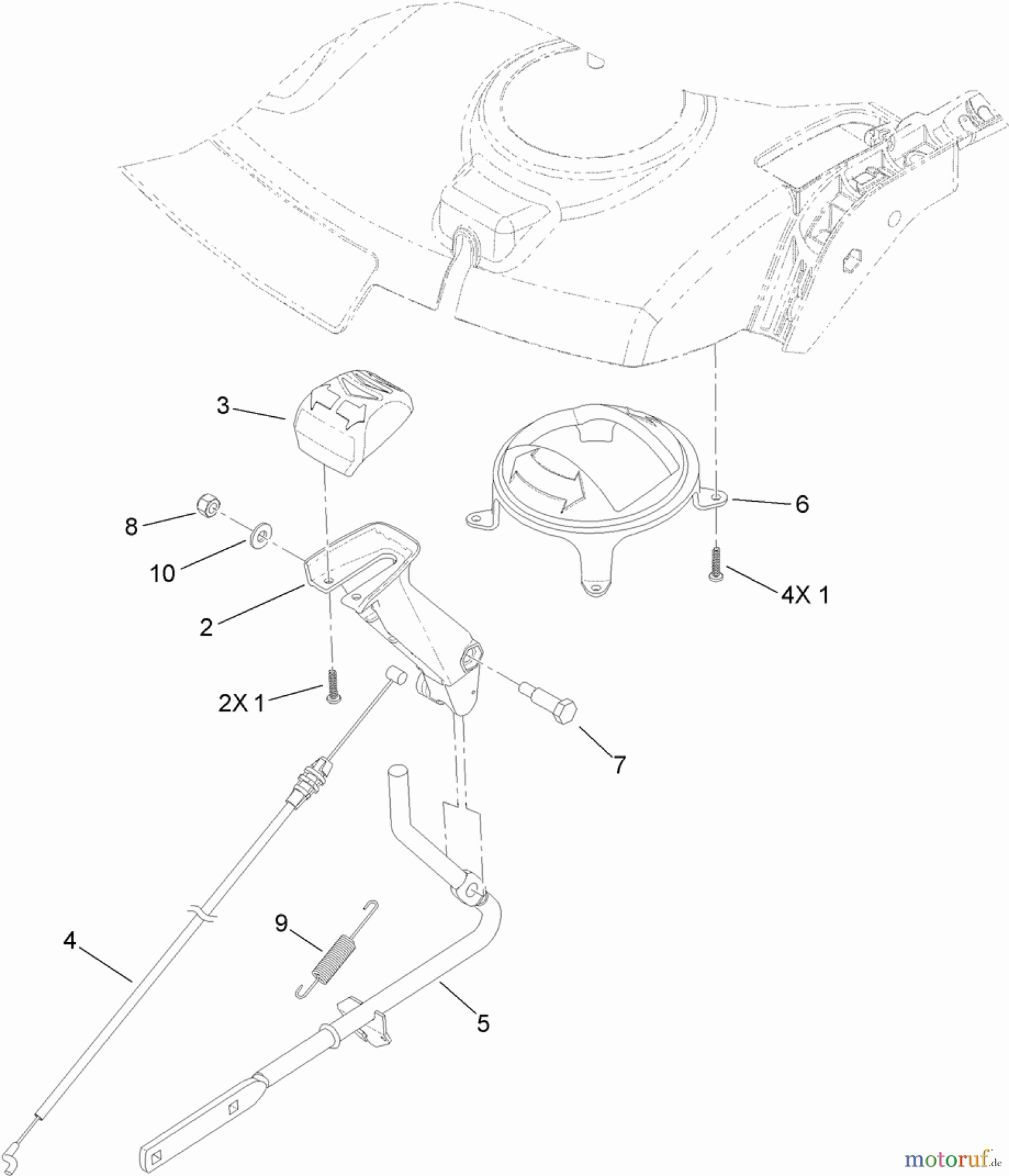  Toro Neu Snow Blowers/Snow Throwers Seite 2 38810 (724 OE) - Toro Power Max 724 OE Snowthrower, 2013 (SN 313000001-313999999) QUICK LEVER ASSEMBLY