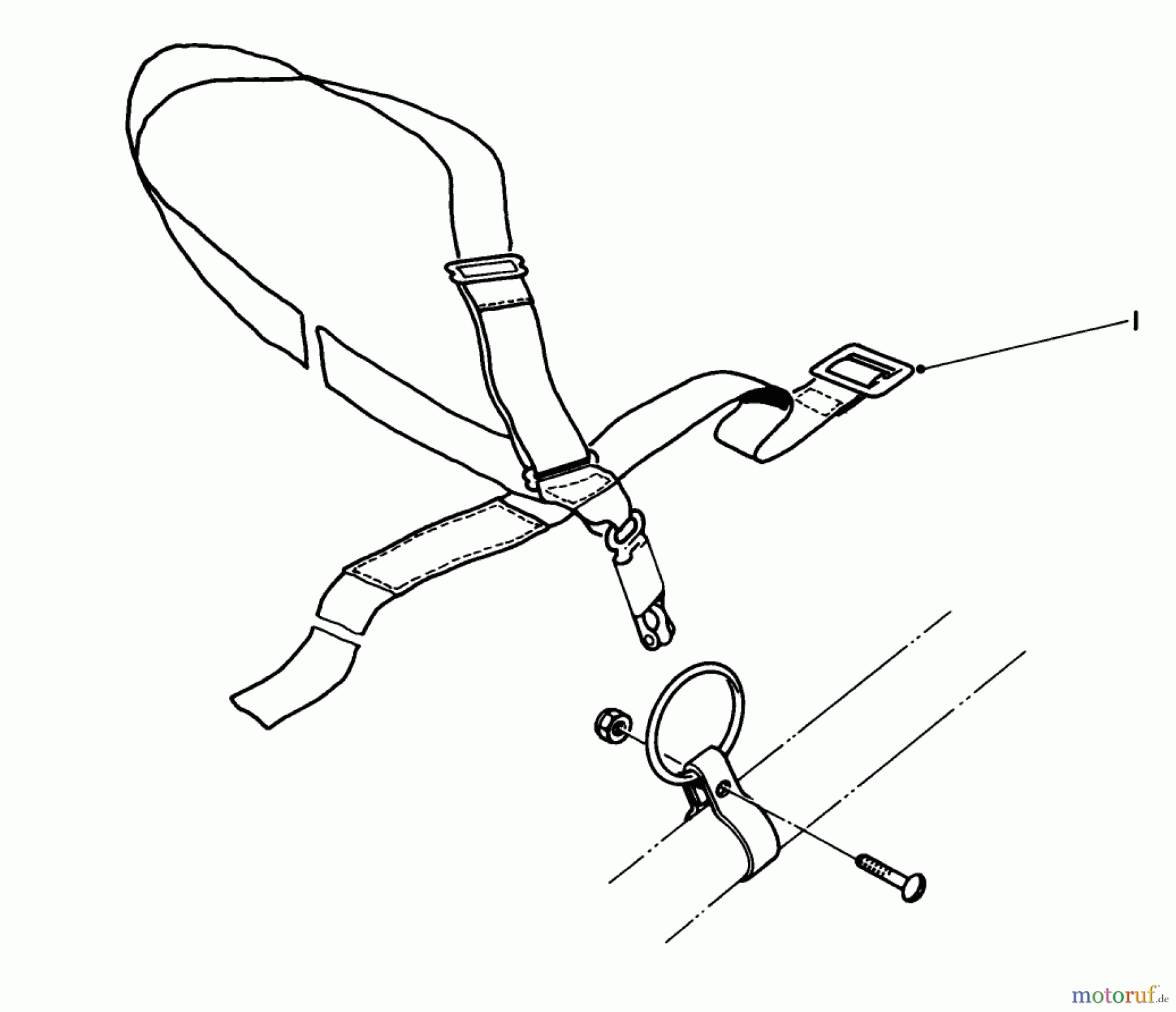  Toro Neu Trimmers, String/Brush 51603 (TC 300) - Toro TC 300 Gas Trimmer, 1982 (2000001-2999999) DELUXE HARNESS NO. 46-2960 (OPTIONAL)