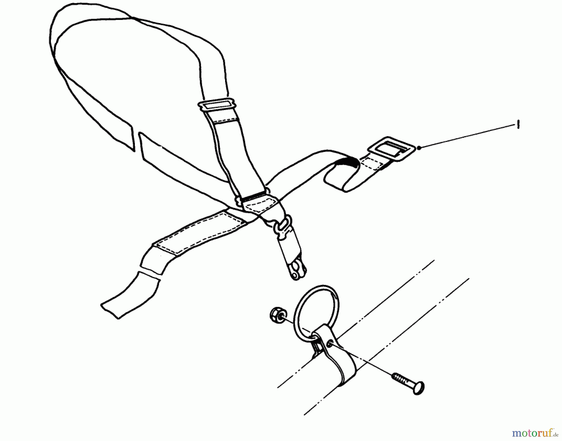  Toro Neu Trimmers, String/Brush 51603 (TC 300) - Toro TC 300 Gas Trimmer, 1983 (3000001-3999999) DELUXE HARNESS NO. 46-2960 (OPTIONAL)