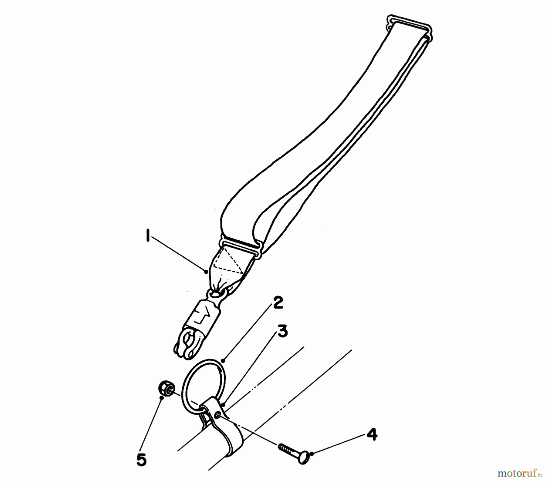  Toro Neu Trimmers, String/Brush 51607 (TC 700) - Toro TC 700 Gas Trimmer, 1984 (4000001-4999999) HARNESS, CLAMP & RING ASSEMBLY (OPTIONAL)