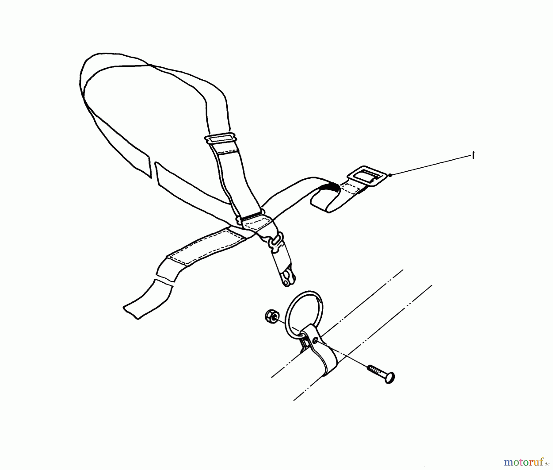  Toro Neu Trimmers, String/Brush 51613 (TC 350) - Toro TC 350 Gas Trimmer, 1984 (4000001-4999999) DELUXE HARNESS NO. 46-2960 (OPTIONAL)