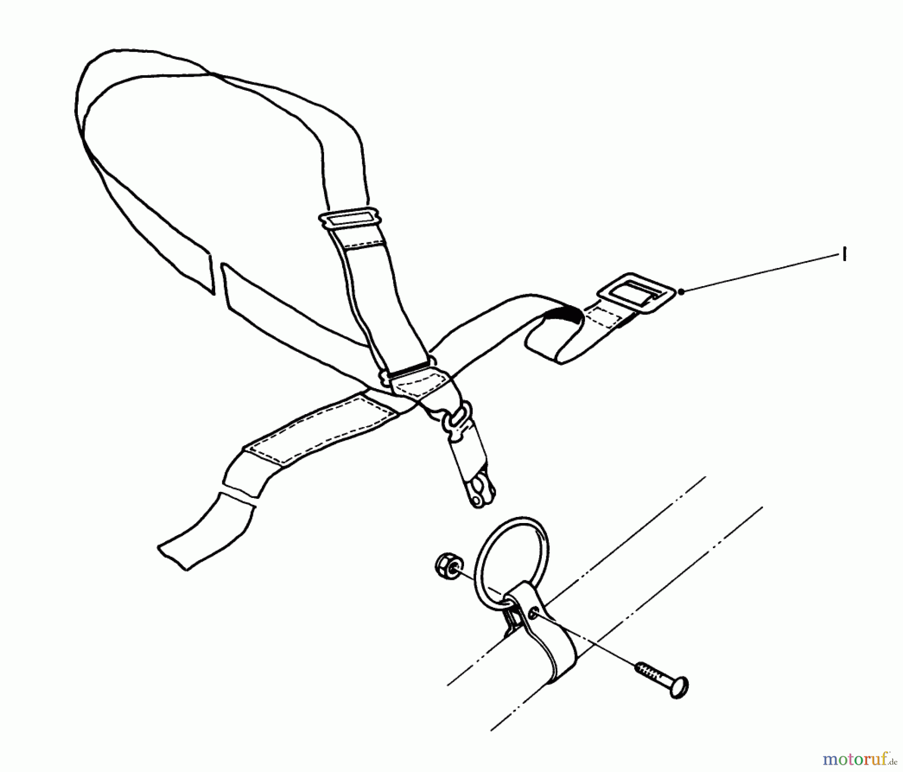  Toro Neu Trimmers, String/Brush 51616 (TC 650) - Toro TC 650 Gas Trimmer, 1983 (3000001-3999999) DELUXE HARNESS NO. 46-2960 (OPTIONAL)