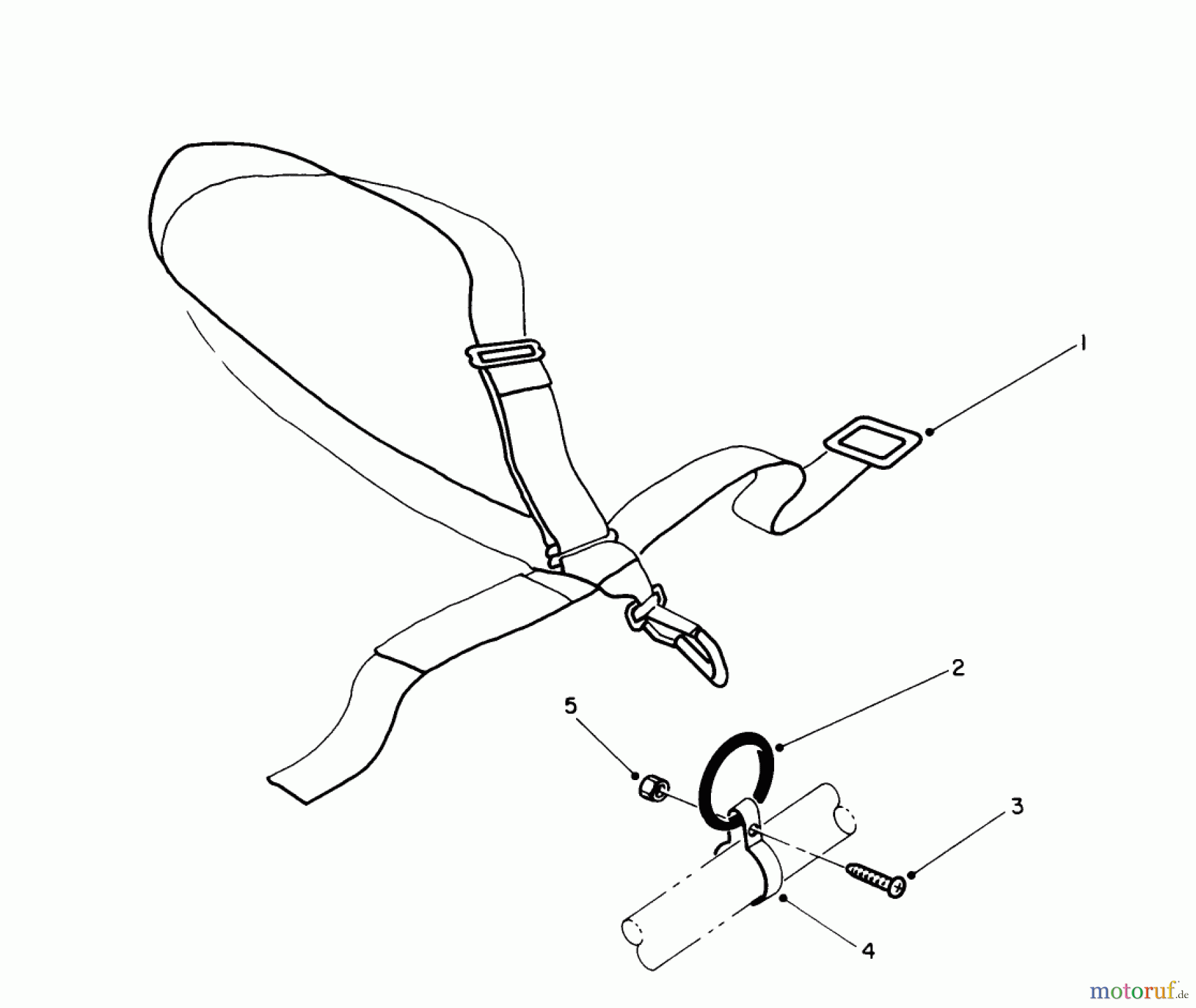  Toro Neu Trimmers, String/Brush 51637 (TC 2010) - Toro TC 2010 Gas Trimmer, 1991 (1000001-1999999) DELUXE SHOULDER/WAIST HARNESS (OPTIONAL)