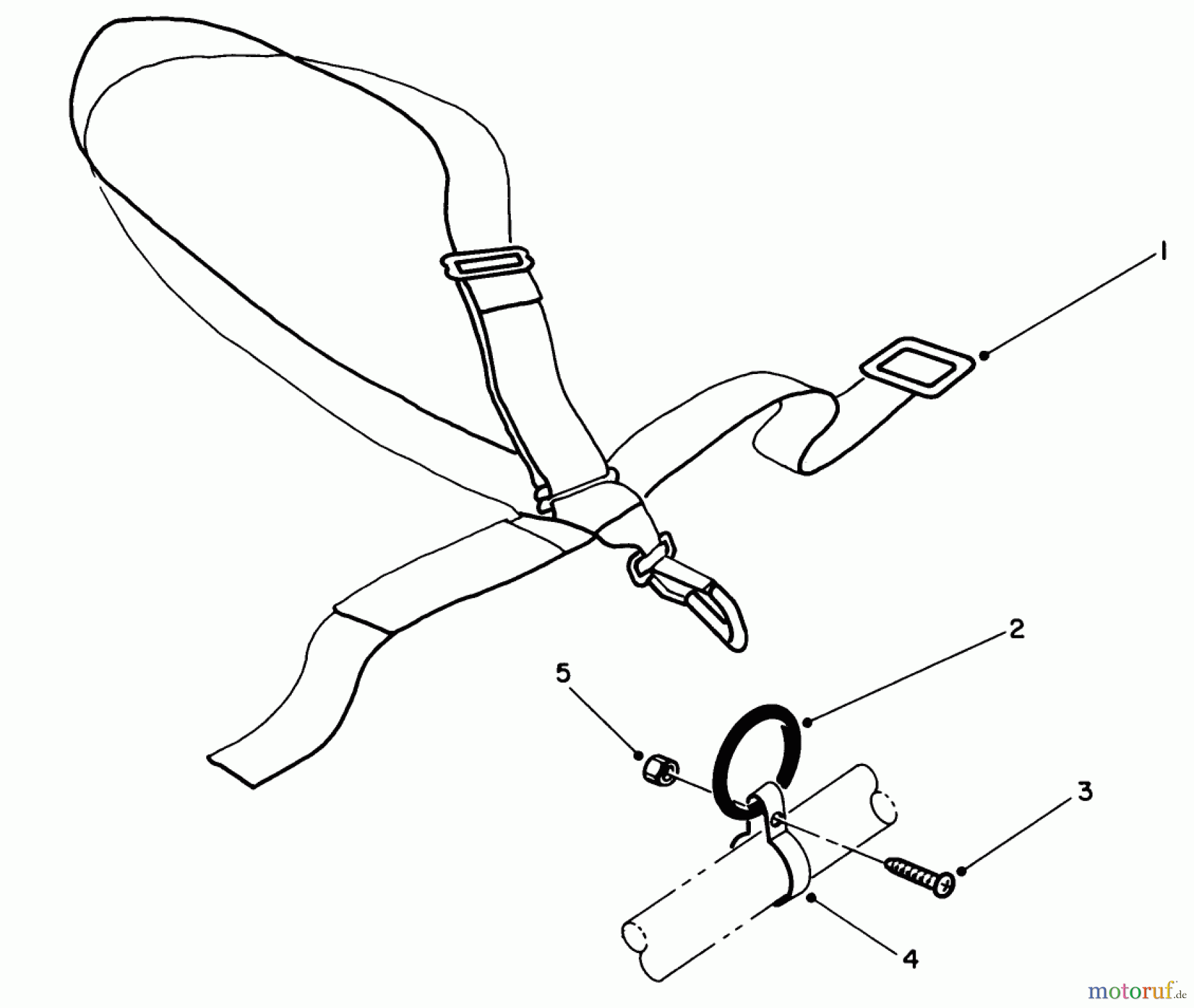  Toro Neu Trimmers, String/Brush 51642 (TC 2000) - Toro TC 2000 Gas Trimmer, 1986 (6000001-6999999) DELUXE SHOULDER/BELT HARNESS (OPTIONAL)