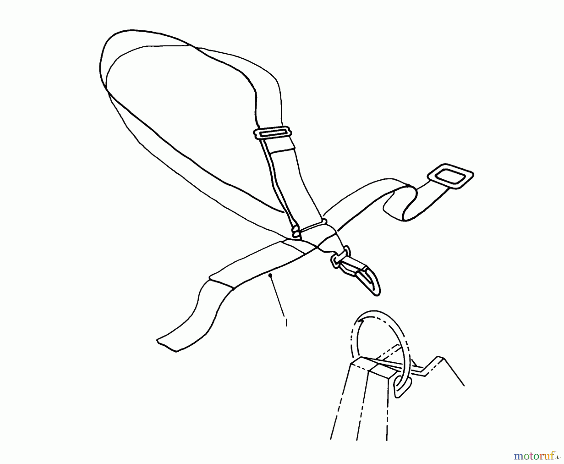  Toro Neu Trimmers, String/Brush 51665 (TC 3510) - Toro TC 3510 Gas Trimmer, 1990 (0000001-0999999) DELUXE SHOULDER BELT HARNESS (OPTIONAL)