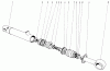 Mähdecks 30562 - Toro 62" Side Discharge Mower, GM 200 Series (SN: 30001 - 39999) (1983) Ersatzteile HYDRAULIC CYLINDER NO. 43-5260