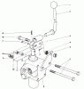 Mähdecks 30562 - Toro 62" Side Discharge Mower, GM 200 Series (SN: 30001 - 39999) (1983) Ersatzteile VALVE AND LEVER ASSEMBLY