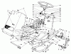 Mähdecks 30768 - Toro 52" Rear Discharge Mower (SN: 7000001 - 7999999) (1987) Ersatzteile FRAME & STEERING ASSEMBLY