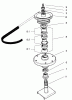 Mähdecks 30138 - Toro 92cm Side Discharge Mower (SN: 990001 - 999999) (1999) Ersatzteile DRIVE SPINDLE ASSEMBLY NO. 54-7761