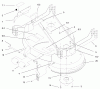 Mähdecks 30139 - Toro 37" Recycler Mower (SN: 200000001 - 200999999) (2000) Ersatzteile ROLLERS, COVERS AND DECK SUPPORT ASSEMBLY