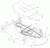 Mähdecks 30147 - Toro 112cm Side Discharge Mower (SN: 200000001 - 200999999) (2000) Ersatzteile BELT AND DECAL ASSEMBLY