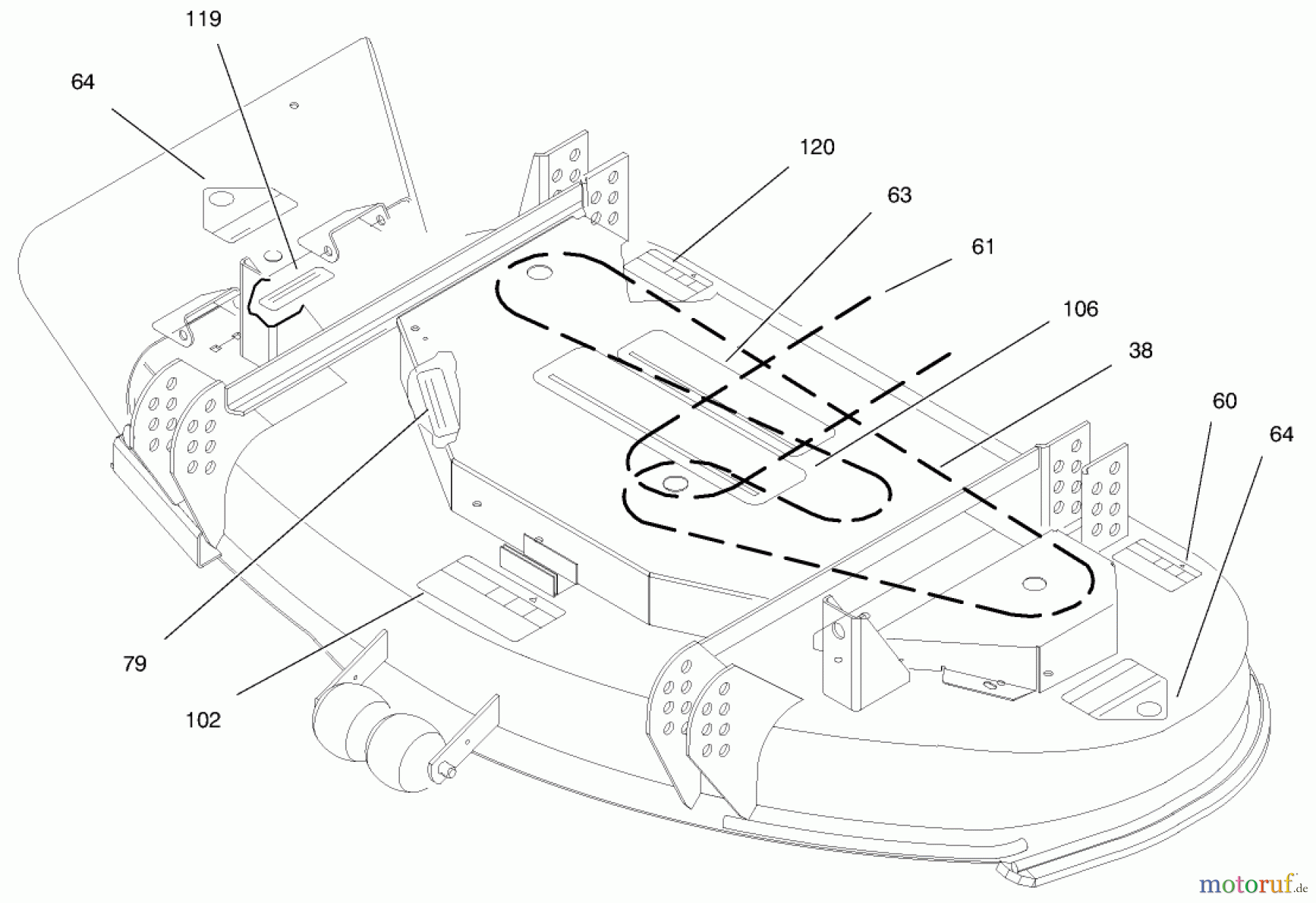  Mähdecks 30147 - Toro 112cm Side Discharge Mower (SN: 990001 - 999999) (1999) DECALS