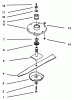 Mähdecks 30162 - Toro 62" Side Discharge Mower (SN: 490001 - 492000) (1994) Ersatzteile SPINDLE ASSEMBLY & BLADE