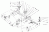 Mähdecks 30162 - Toro 62" Side Discharge Mower (SN: 790001 - 799999) (1997) Ersatzteile PULLEYS AND IDLER ASSEMBLY