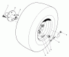 Mähdecks 30544 - Toro 44" Side Discharge Mower, Groundsmaster 117/120 (SN: 000001 - 099999) (1990) Ersatzteile FRONT WHEEL ASSEMBLY