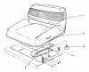 Mähdecks 30544 - Toro 44" Side Discharge Mower, Groundsmaster 117/120 (SN: 000001 - 099999) (1990) Ersatzteile STANDARD SEAT KIT MODEL NO. 30746 (OPTIONAL)