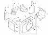 Mähdecks 30768 - Toro 52" Rear Discharge Mower (SN: 2000001 - 2999999) (1992) Ersatzteile BAFFLES AND SHROUD-ENGINE KOHLER MODEL NO. M18QS-24657