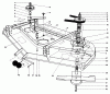 Mähdecks 30768 - Toro 52" Rear Discharge Mower (SN: 2000001 - 2999999) (1992) Ersatzteile CUTTING UNIT MODEL NO. 30768 #1