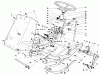 Mähdecks 30768 - Toro 52" Rear Discharge Mower (SN: 2000001 - 2999999) (1992) Ersatzteile FRAME & STEERING ASSEMBLY
