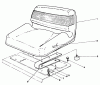 Mähdecks 30768 - Toro 52" Rear Discharge Mower (SN: 2000001 - 2999999) (1992) Ersatzteile STANDARD SEAT KIT MODEL NO. 30746 (OPTIONAL)