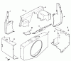 Mähdecks 30768 - Toro 52" Rear Discharge Mower (SN: 9000001 - 9999999) (1989) Ersatzteile BAFFLES & SHROUD-GROUP 2 ENGINE KOHLER MODEL NO. KT17QS TYPE NO. 24324