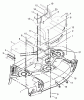 Mähdecks 30544 - Toro 44" Side Discharge Mower, Groundsmaster 120 (SN: 230000001 - 230999999) (2003) Ersatzteile COVER, GEARBOX, GAGE AND WHEEL ASSEMBLY