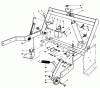 Mähdecks 30544 - Toro 44" Side Discharge Mower, Groundsmaster 120 (SN: 500001 - 599999) (1985) Ersatzteile PARKING BRAKE & LIFT FRAME ASSEMBLY