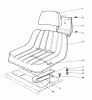 Mähdecks 30768 - Toro 52" Rear Discharge Mower (SN: 8000001 - 8999999) (1988) Ersatzteile STANDARD SEAT KIT MODEL NO. 30746 (OPTIONAL)