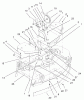 Mähdecks 30544TE - Toro 112cm Side Discharge Mower, Groundsmaster 120 (SN: 220000001 - 220999999) (2002) Ersatzteile COVER AND GEARBOX ASSEMBLY