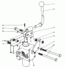 Mähdecks 30545 - Toro 52" Side Discharge Mower (SN: 10000001 - 19999999) (1981) Ersatzteile VALVE AND LEVER ASSEMBLY