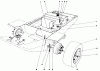 Mähdecks 30545 - Toro 52" Side Discharge Mower (SN: 70000001 - 79999999) (1977) Ersatzteile GAS TANK ASSEMBLY