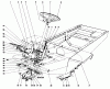 Mähdecks 30545 - Toro 52" Side Discharge Mower (SN: 70000001 - 79999999) (1977) Ersatzteile STEERING WHEEL AND PEDALS