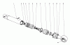 Mähdecks 30545 - Toro 52" Side Discharge Mower (SN: 80000001 - 89999999) (1978) Ersatzteile HYDRAULIC CYLINDER 27-2510