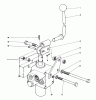 Mähdecks 30545 - Toro 52" Side Discharge Mower (SN: 80000001 - 89999999) (1978) Ersatzteile VALVE AND LEVER ASSEMBLY