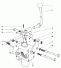 Mähdecks 30545 - Toro 52" Side Discharge Mower (SN: 90000001 - 99999999) (1979) Ersatzteile VALVE AND LEVER ASSEMBLY