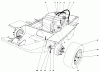 Mähdecks 30562 - Toro 62" Side Discharge Mower, GM 200 Series (SN: 4000001 - 4999999) (1984) Ersatzteile GAS TANK AND AXLE ASSEMBLY