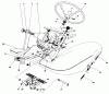 Mähdecks 30562 - Toro 62" Side Discharge Mower, GM 200 Series (SN: 4000001 - 4999999) (1984) Ersatzteile PEDALS AND STEERING WHEEL ASSEMBLY