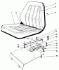 Mähdecks 30562 - Toro 62" Side Discharge Mower, GM 200 Series (SN: 4000001 - 4999999) (1984) Ersatzteile SEAT KIT NO. 30764