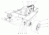 Mähdecks 30555 - Toro 52" Side Discharge Mower, Groundsmaster 200 Series (SN: 5000001 - 5999999) (1985) Ersatzteile GAS TANK AND AXLE ASSEMBLY