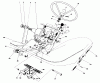 Mähdecks 30555 - Toro 52" Side Discharge Mower, Groundsmaster 200 Series (SN: 5000001 - 5999999) (1985) Ersatzteile PEDALS AND STEERING WHEEL ASSEMBLY