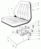 Mähdecks 30555 - Toro 52" Side Discharge Mower, Groundsmaster 200 Series (SN: 5000001 - 5999999) (1985) Ersatzteile SEAT KIT NO. 30764