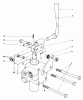 Mähdecks 30555 - Toro 52" Side Discharge Mower, Groundsmaster 200 Series (SN: 5000001 - 5999999) (1985) Ersatzteile VALVE AND LEVER ASSEMBLY