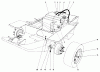 Mähdecks 30562 - Toro 62" Side Discharge Mower, GM 200 Series (SN: 6000001 - 6999999) (1986) Ersatzteile GAS TANK AND AXLE ASSEMBLY