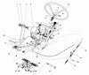 Mähdecks 30555 - Toro 52" Side Discharge Mower, Groundsmaster 200 Series (SN: 7000001 - 7999999) (1987) Ersatzteile PEDALS AND STEERING WHEEL ASSEMBLY