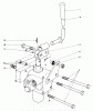 Mähdecks 30555 - Toro 52" Side Discharge Mower, Groundsmaster 200 Series (SN: 7000001 - 7999999) (1987) Ersatzteile VALVE AND LEVER ASSEMBLY