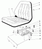 Mähdecks 30575 - Toro 72" Side Discharge Mower (SN: 800001 - 899999) (1988) Ersatzteile STANDARD SEAT KIT MODEL NO. 30764