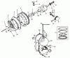 Mähdecks 30562 - Toro 62" Side Discharge Mower, GM 200 Series (SN: 20001 - 29999) (1982) Ersatzteile ENGINE, ONAN MODEL NO. B48G-GA020 TYPE NO. 4051C CRANKSHAFT AND FLYWHEEL