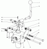 Mähdecks 30562 - Toro 62" Side Discharge Mower, GM 200 Series (SN: 20001 - 29999) (1982) Ersatzteile VALVE AND LEVER ASSEMBLY